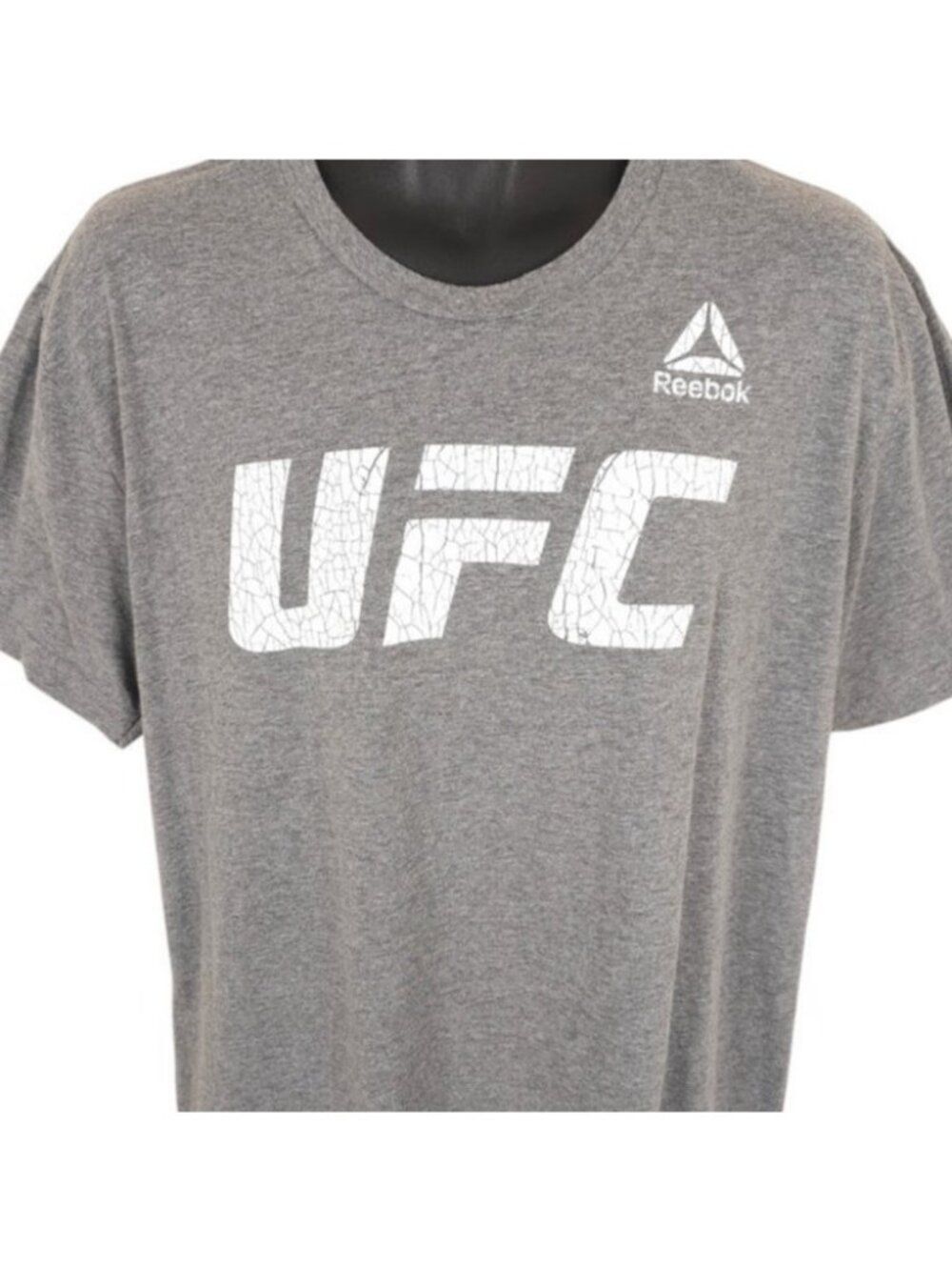 UFC T Shirt Mens Size XL Gray Reebok MMA Fighting